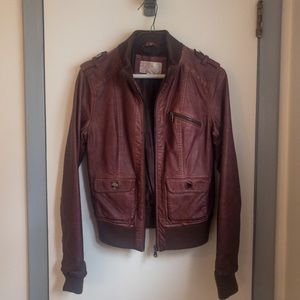 Brown bomber look Target brand jacket